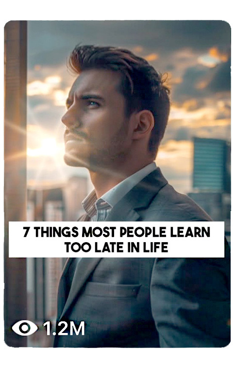 Video: seven things most people learn too late in life, 1.2 million views