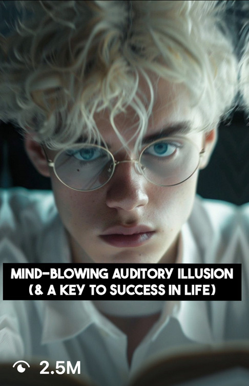 Video: mind-blowing auditory illusion and a key to success in life, 2.5 million views